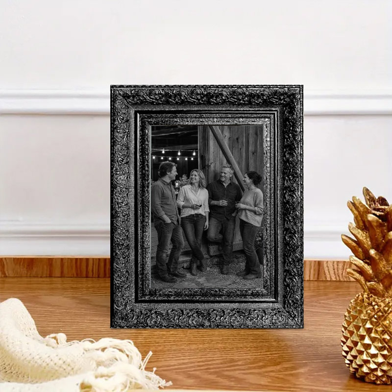Cadre photo 8 pièces x 8 po x 10 po noir pour portrait d'anniversaire, Black, 3, 8" W x 10" H