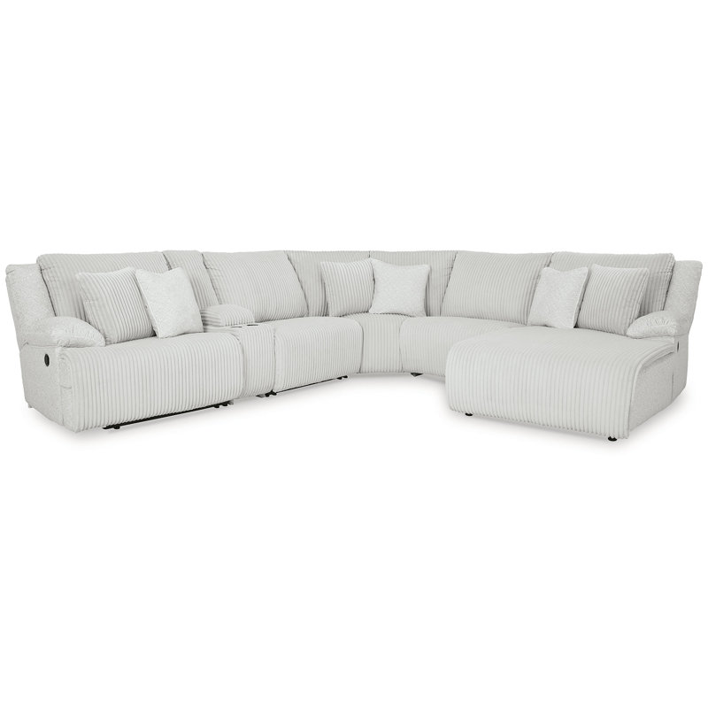 Matherly 6-Piece Reclining Sectional With Chaise, Right Hand Facing