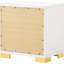 Table de chevet 2 chambres avec finition blanche Art