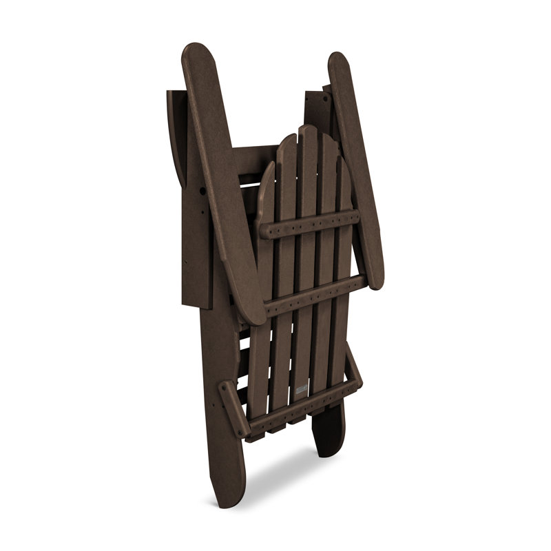 Chaise Adirondack d'extérieur en PEHD Classics, Acajou