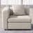 Modern Beige L Shape Sofa For 4 People,Sectional Sofa Couch With Storage Ottoman For Living Room-124594633