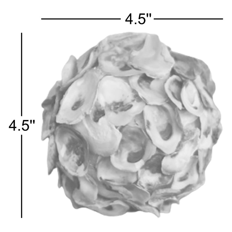  Boule de texture décorative Coastal Oyster