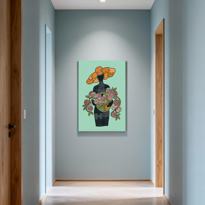 Plants &Flowers Puzzle Woman With Roses And Hat