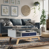 Levi Glass Top Single Coffee Table