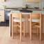 Teddy Upholstered Stool with Solid Wood Frame
