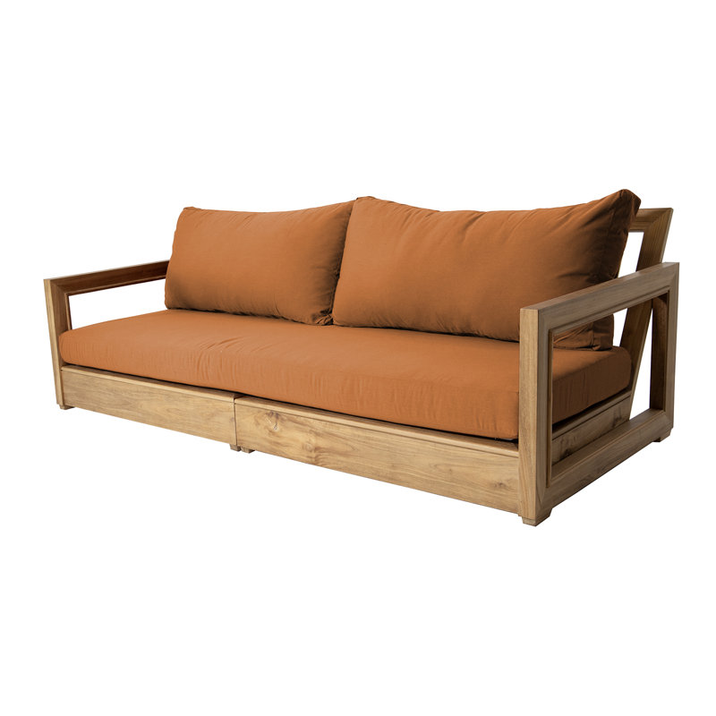 Chatsworth Outdoor 4 - Seat Patio Sofa, Canvas Rust Sunbrella® Canvas