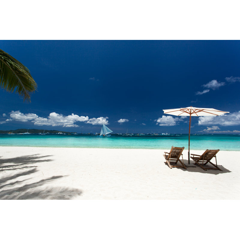 Tropical Paradise - Wrapped Canvas Print, 20cm H x 30cm W x 3.8cm D