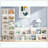 12-Cube Narrow Modern Bookcase Multi-Space Storage