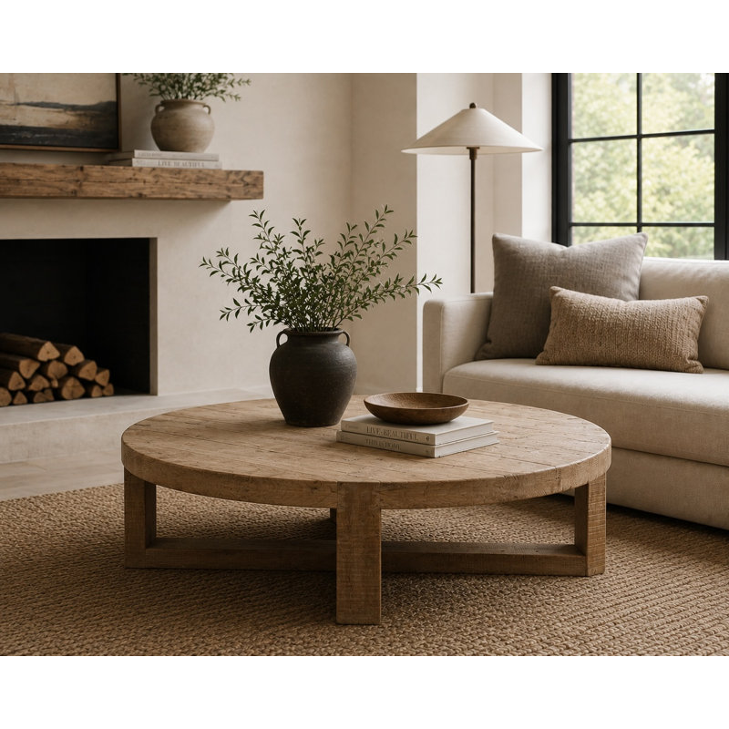 Single Coffee Table, 16" H x 50" L x 50" W