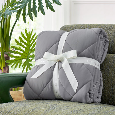 Reversible Cooling Blanket, Q-Max 0.45 Cooling Side & Cozy Cotton-Like Side, OEKO-TEX Certified
