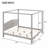 King Size Wood Canopy Bed-114229185