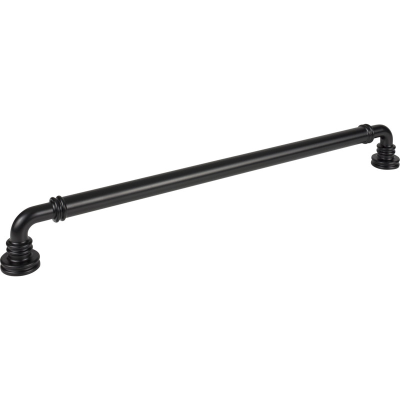 Cranford Appliance Pull, Flat Black, 18" Center to Center