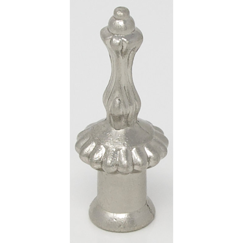 Devos Lamp Finial, Brushed Nickel