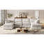 Canapé modulaire en U avec meubles de salon contemporains en polyester-1023032957