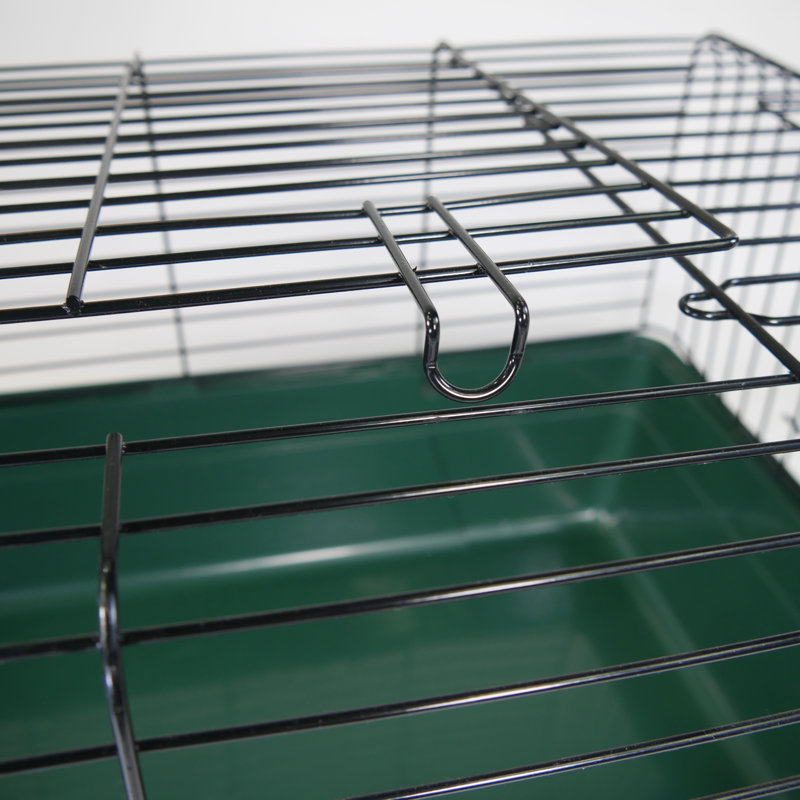 Medium Green Wire and Plastic Small Animal Cage