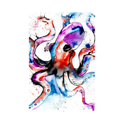 Octopus by Lisa Whitehouse - Wrapped Canvas Gallery-Wrapped Canvas Giclée