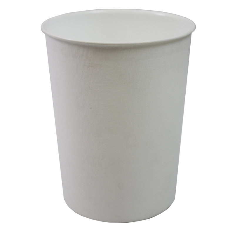 Plastic Open Waste Bin - 26.5L, White