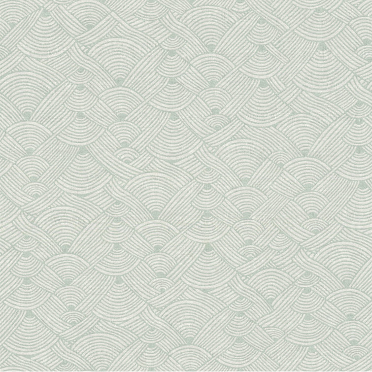Fusion Geometric Swirl Motif 32.97' L x 20.87" W Wallpaper Roll