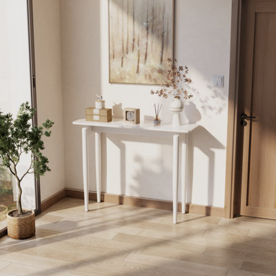 Adryell Minimalist Solid Wood Console Table, Modern Entryway Table for Hallway & Living Room
