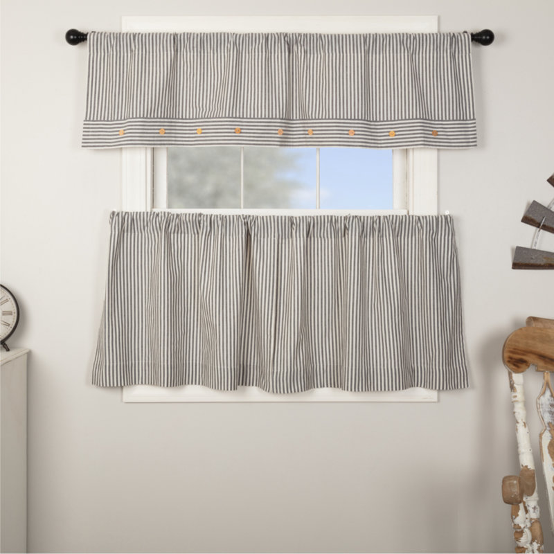 Ensemble de 2 coussins gris Farmhouse