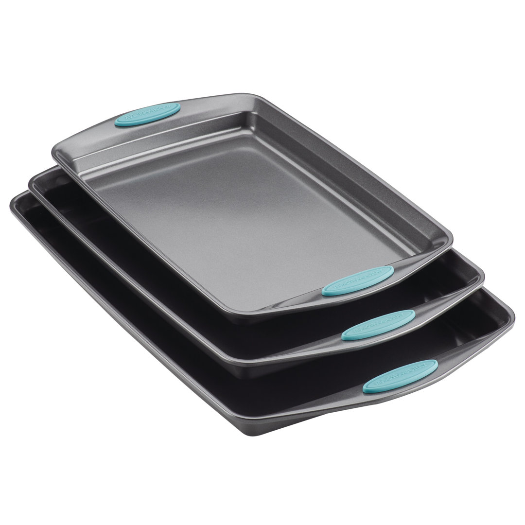 Rachael Ray Nonstick Bakeware Cookie Pans / Baking Pans Set, 3 Piece Rachael Ray 