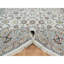 Tapis blanc en laine et en soie noué à la main 10 pi 2 po x 10 pi 2 po E86A6CF9E35E40DE9EBEB43B0FD9AD09