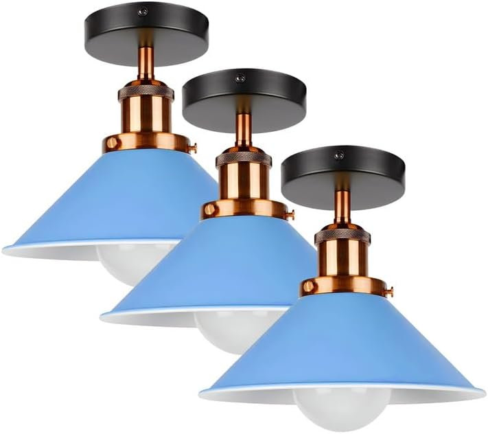 Semi Flush Mount, Blue