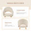 49.5cm H Modern Solid Wood Legs Upholstered Dining Chair with Arm-701155405