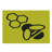 Ambesonne Honeycomb Cutting Board Large Size Hexagons with Bee Simple Yellow and Black