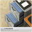 Classeur rustique gris clair avec 2 tiroirs-899179344