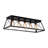 5 - Light Farmhouse Open Cage Rectangular Flush Ceiling Light-307081012