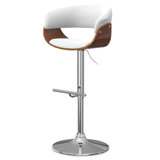 Sheldon Adjustable Swivel Upholstered Mid-Century Modern Bar Stool with Chrome Base