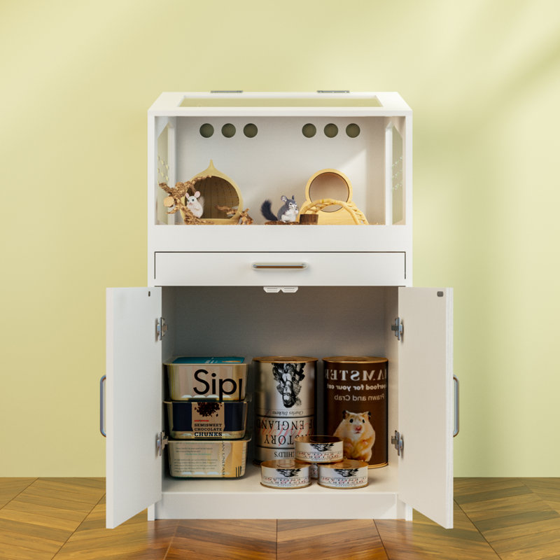 Hamster Cage With Storage Cabinet