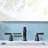 Z Collection Two-Handle 6" to 10" Widespread Lavatory Bathroom Faucet with Drain Assembly - Matte Black-69934646