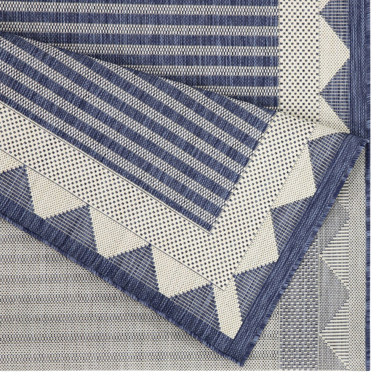 Blue Polypropylene Area Rug - 5 Ft. 3 In. X 7 In., Sunshine Gchar2013, , Stain-, & Pet-, Multi-purpose Polypropylene, Stain , Pet , Indoor/outdoor Living