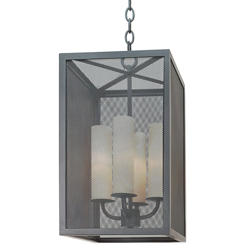 Luminaire suspendu carré / rectangulaire 4 lumières Cosmopolitan, Antique Ancien Monde
