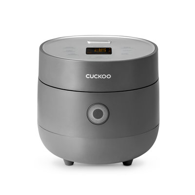 CUCKOO Micom Rice Cooker 3-Cup Uncooked / 6-Cup Cooked with Nonstick Inner Pot, Small Rice Maker with 8 Menu Options, Fuzzy Logic Technology, Auto Clean, Quick Rice Mode, Gray (CR-0375FG)