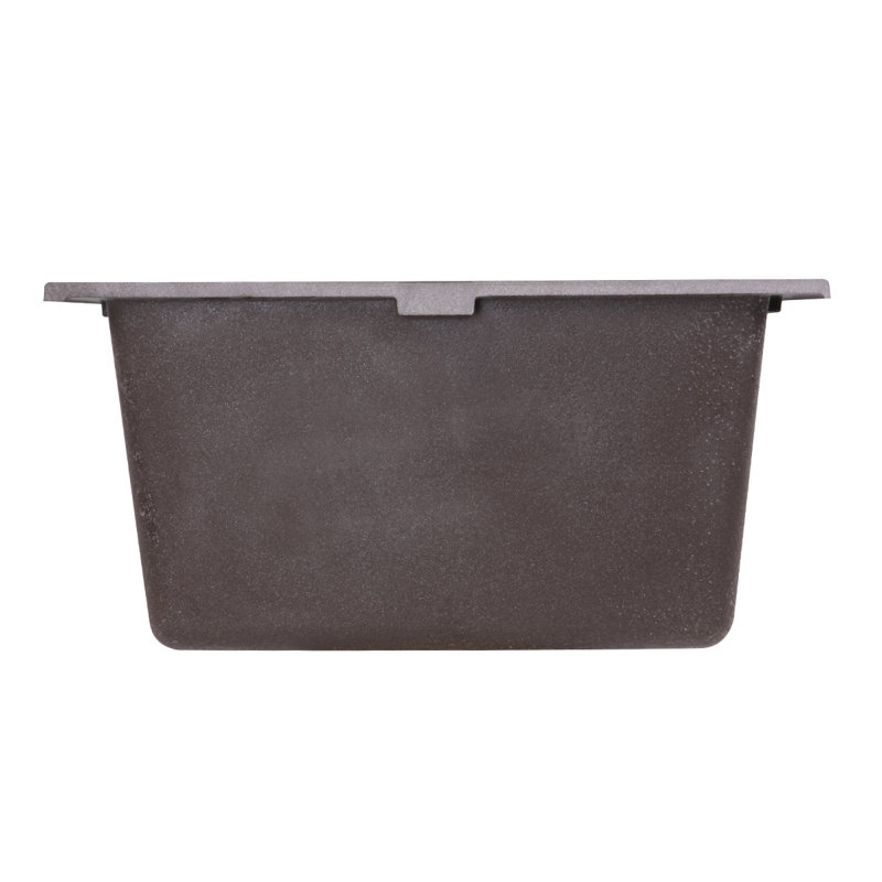 Plymouth 17'' L Single Basin Kitchen Sink, Brown