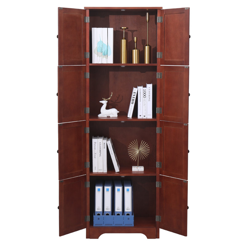 Freestanding Linen Cabinet, Brown