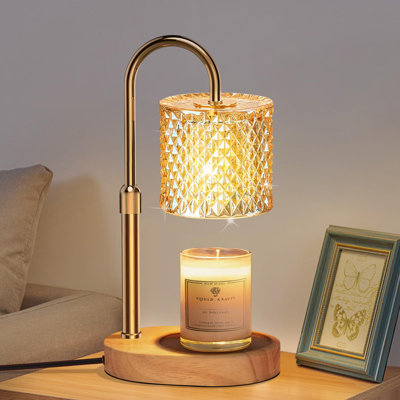 Lampe chauffe-bougie avec minuterie et variateur, hauteur réglable, idéale pour la décoration d'une nouvelle maison, cadeau d'anniversaire pour femme, cadeau pour maman, Noël ou la fête des mères.