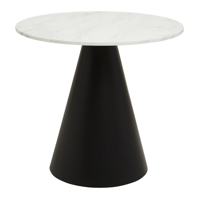 Round Marble Top Metal Base Dining Table