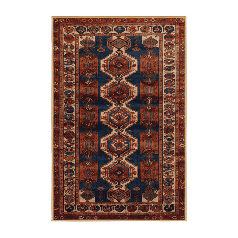 Tapis brun turc lavable à la machine, Rectangulaire 2 pi x 3 pi