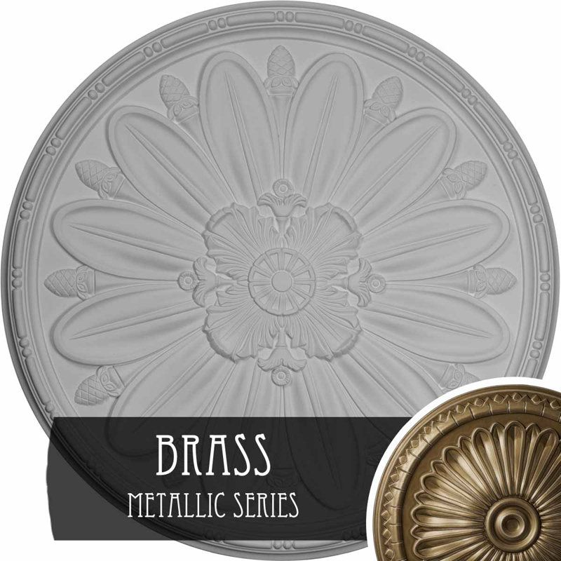Plafonnier Endurathane Melchor Diamond, l 67 1/4 po x H 43 3/8 po x P 4 po x P 2 po (convient aux auvents jusqu'à 4 po), fini craquelé acajou peint à la main