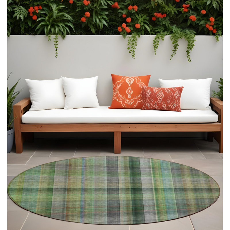 Tapis d'intérieur rond rond 8 po