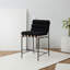 Macibella Channel Tufted Boucle Counter Stool-569614449