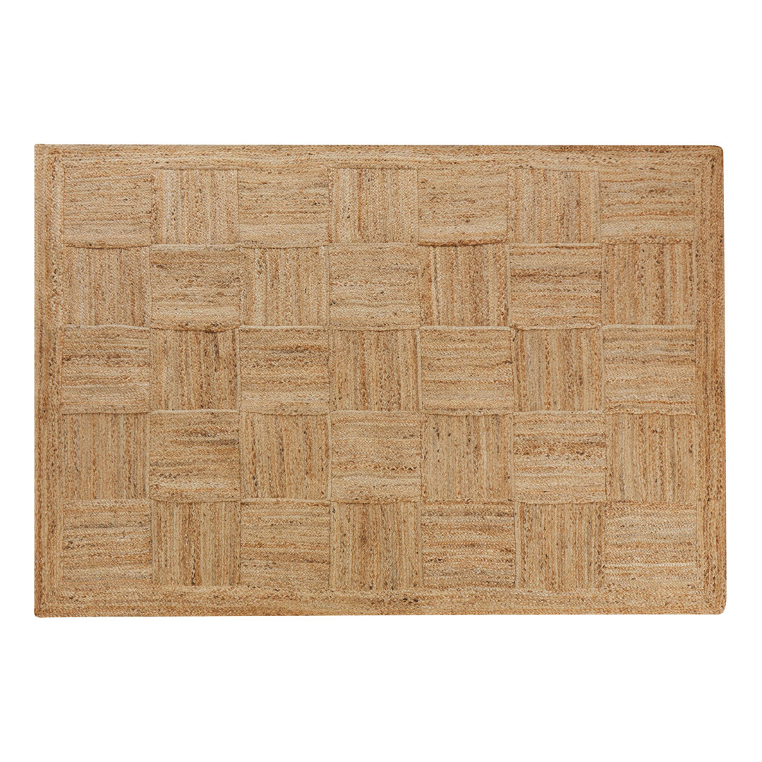 Handgefertigter Teppich Alelia in Beige