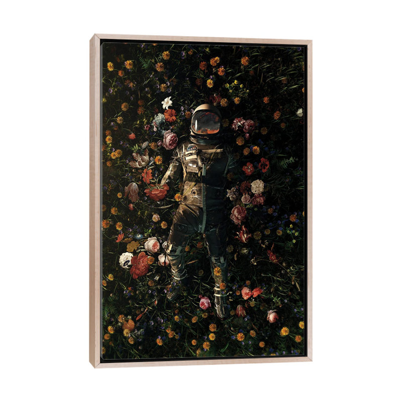 «Garden Delights» par Nicebleed, impression sur toile tendue, Toile flottante en bois naturel avec cadre flottan