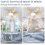 Ensemble d'éclairage pour ventilateur de plafond moderne de 42 pouces avec télécommande-328481615