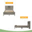 Lit plateforme Farmhouse avec porte de grange coulissante double-2074747452-2074747448
