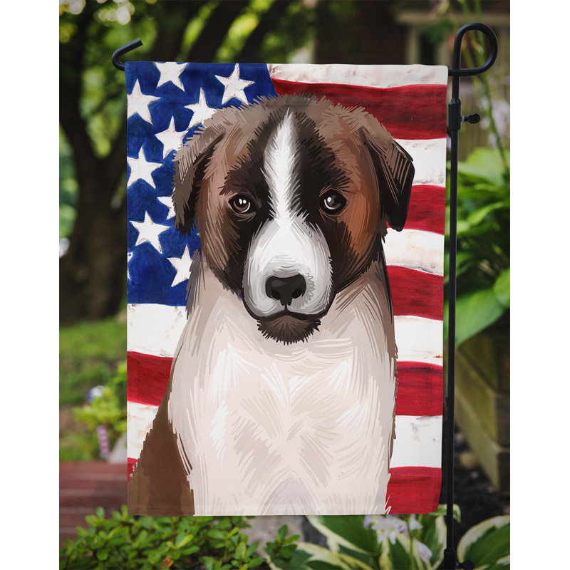 Polyester à 2 côtés 15 x 11 po drapeau de jardin, Chien de Castro Laboreiro